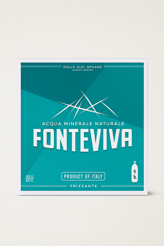 Fonteviva 1L Sparkling Water ( Glass) x 6 Pack