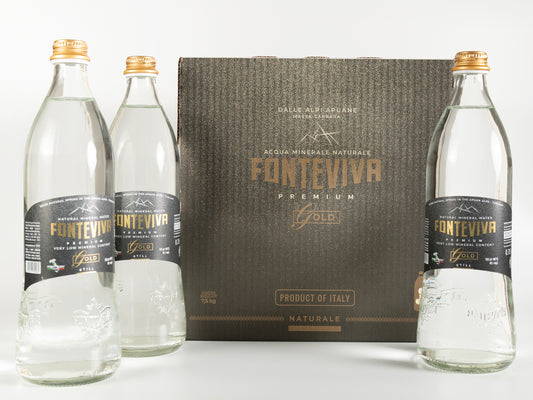 Fonteviva Gold – Still Water (750ml Glass, Case of 6)